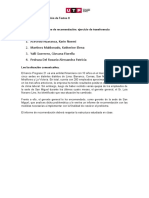 S05 y S06 - El Informe de Recomendación - Ejercicio de Transferencia - Formato