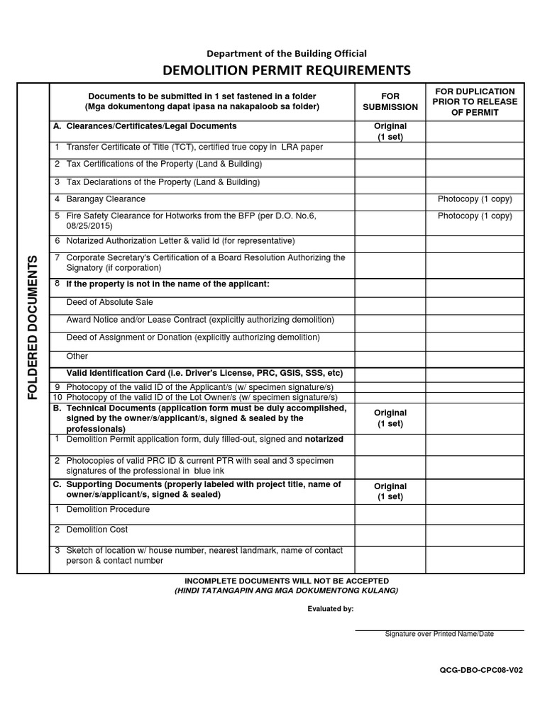 Demolitionpermitoss pdf signature notary public