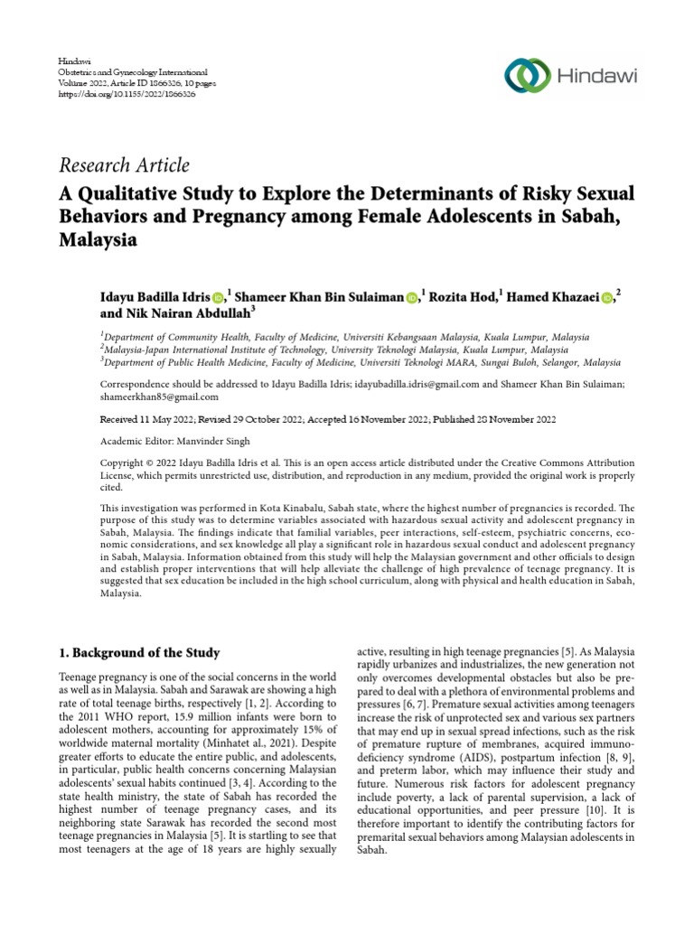 Jurnal Kehamilan | PDF | Adolescence | Teenage Pregnancy
