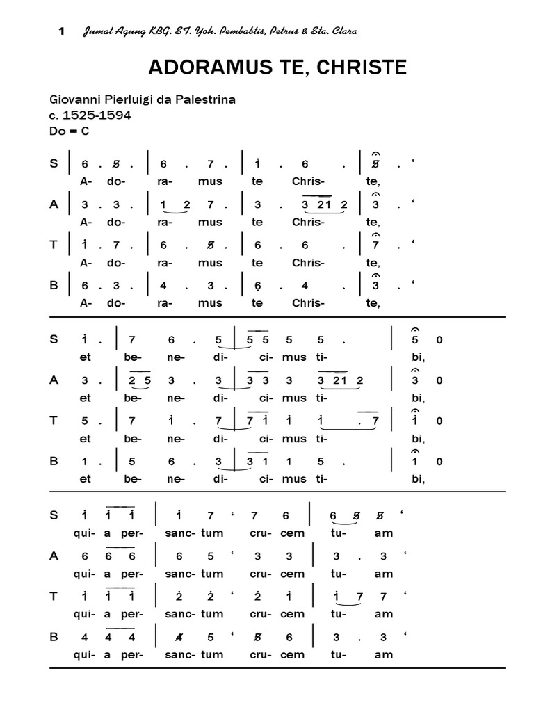 Adoramus Te, Christe | PDF | Ajedrez
