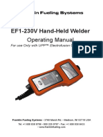 EF1-UPP-Handheld-Welder - Operating Manual