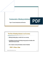 Fundamentals of Banking Institutions: The Role of Banking Industry in An Economy