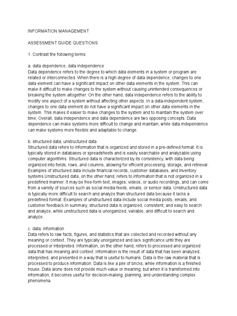 ManaGING DATA - ASSIGNMENT | PDF | Databases | Data