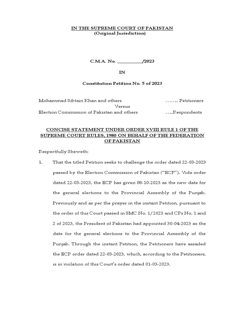 Constitution Petition No.21 of 2007-Final - Supreme Court of Pakistan