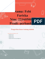 Nama: Febi Fariska Nim: 2216050005 Prodi: Perbankan Syariah A