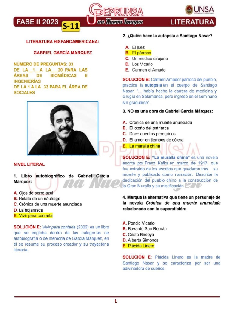 S - 11 Literatura Ceprunsa 2da Fase | PDF