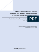 Cash Transfers and Intimate Partner Violence: A Mixed-Method Review