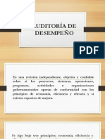 Auditoría desempeño 3E