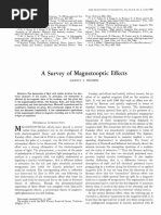 A Survey of Magnetooptic Effects MARVIS J. FREISER 1968