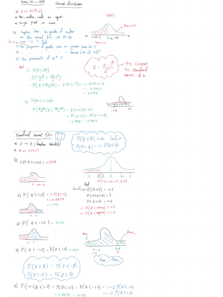 Statistics Note 1 | PDF