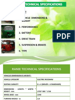 Ranie E-Auto Technical Specifications