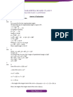 Maharashtra Board Class 9: Maths Part 2 Answers