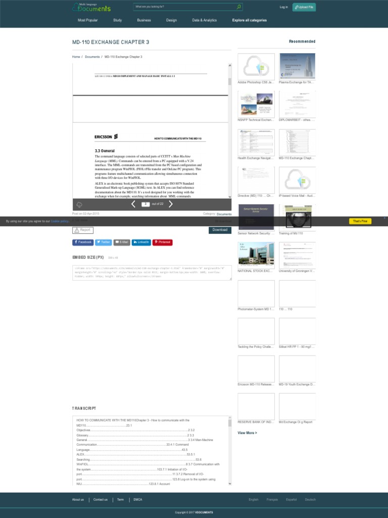 MD-110 Exchange Chapter 3 - (DOC Document) | PDF | Communication ...