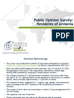 Public Opinion Survey: Residents of Armenia: July 2022