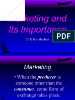 Marketing and Its Importance: CTE Introduction