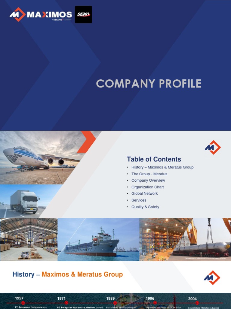 Maximos Company Profile | PDF | Logistics | Cargo