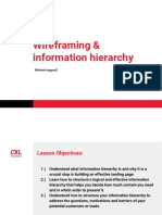 Wireframe Information Hierarchy