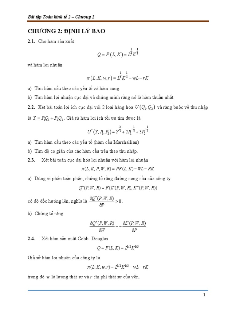 BT Chuong 2 | PDF