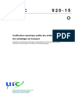 Code Uic: Codification Numérique Unifiée Des Unités de Chargement Et Des Emballages de Transport