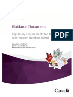 Regulatory Requirements Drug Identification Numbers Guidance