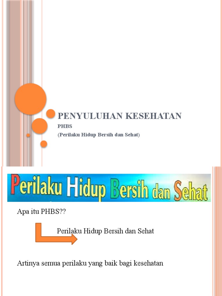Penyuluhan Kesehatan Ppt Phbs Pdf