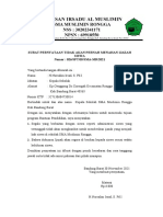 SURAT PERNYATAAN TIDAK AKAN PERNAH MENAHAN IJAZAH SISWA