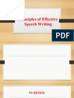 Principles of Effective Speech Writing