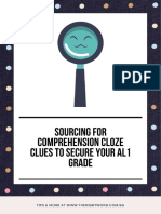 Why Sourcing For Clues in Comprehension Cloze Will Help You Secure Your AL1 Grade