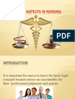 Legal Aspects in Nursing