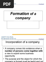 COMPANY formation