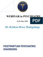 Webinar in Psychiatry: Dr. Krishan Hewa Thalagahage