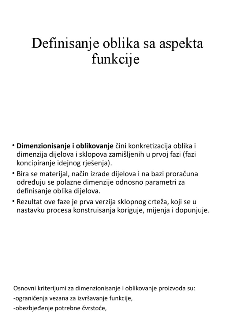 36 Definisanje Oblika Sa Aspekta Funkcije | PDF