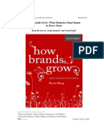 How Brands Grow: What Marketers Don't Know: by Byron Sharp