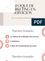 Enfoque de Marketing en Servicios: Msc. Alejandra Carmona Jové