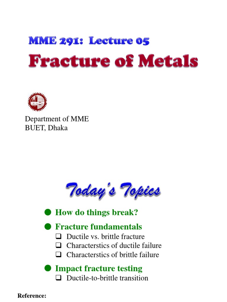 Fracture Fundamentals and Testing of Ductile vs Brittle Materials PDF