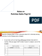 Notes On Rutinitas Sabtu Pagi Sri