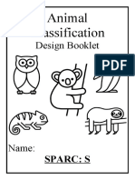 Animal Classification: Design Booklet