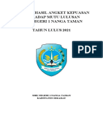 Laporan Hasil Angket Kepuasan Terhadap Mutu Lulusan 21