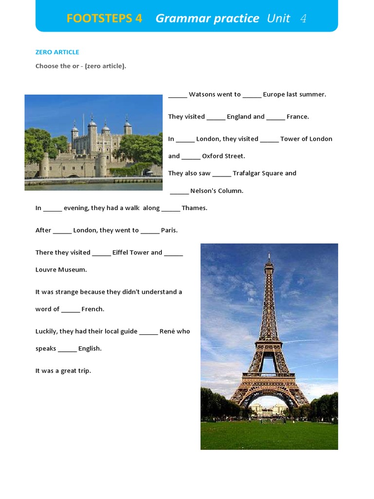 Footsteps 4 grammar practice unit 4 pdf language arts discipline