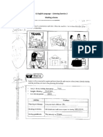 S1 English Language - Listening Exercise 2 Marking Scheme