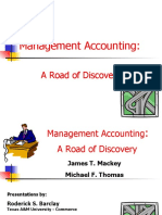 Management Accounting:: A Road of Discovery A Road of Discovery