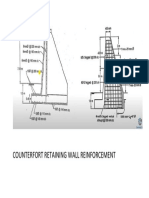 Counterfort Retaining Wall Reinforcement