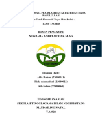 Agama Pada Masa Pra Islam Dan Ketauhidan Masa Rasulullah