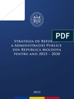 Strategia de Reformă A Administrației Publice Din Republica Moldova Pentru Anii 2023 - 2030