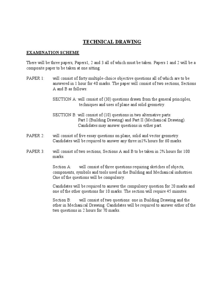 TECHNICALDRAWING Paper 2 and 3 PDF Ellipse Framing (Construction)