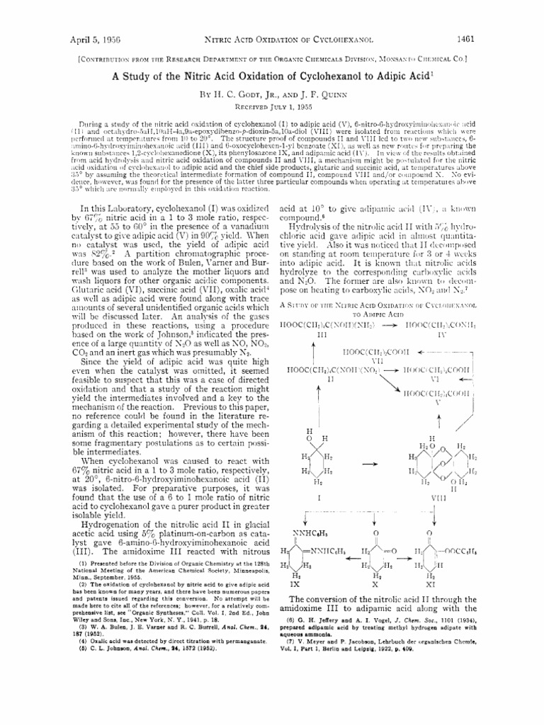 a-study-of-the-nitric-acid-oxidation-of-cyclohexanol-to-adipic-acid