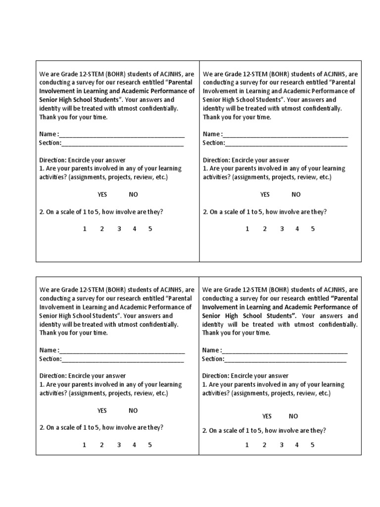 Research Survey - 043659 | PDF