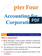 Chapter Four: Accounting For Corporations