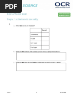 1.4 Network Security End of Topic Quiz