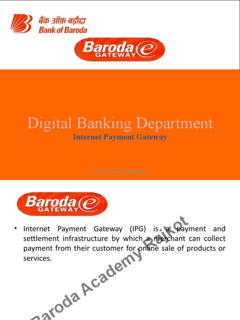 Baroda e Gateway PDF Banking Money